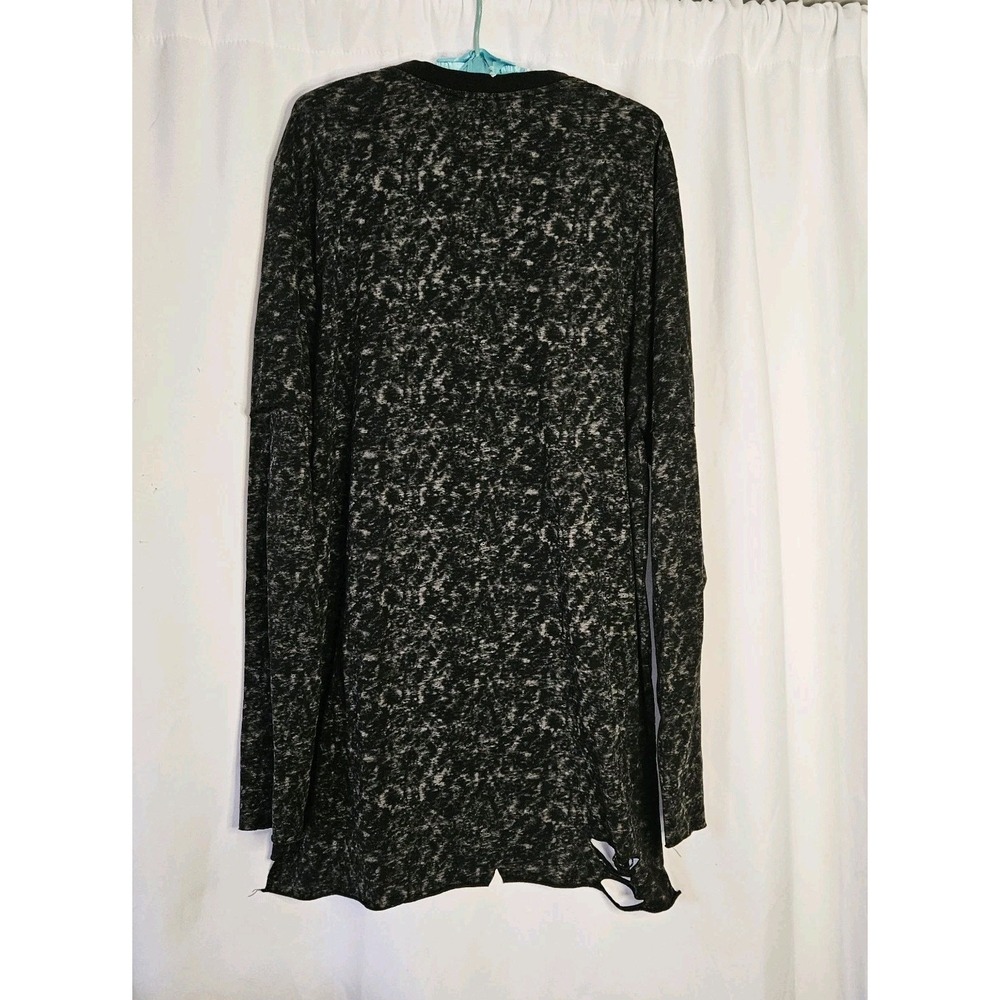 Soldiers & Saints Long Sleeve Black Womens Tshirt 2X Embellished Grung Goth Bike - Picture 3 of 14